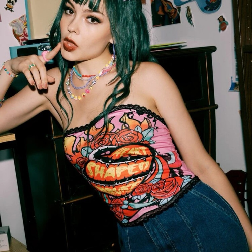 Graphic tube top